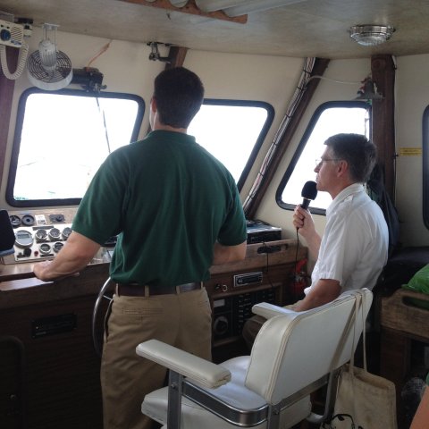 a group of people in a room