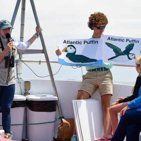 a group of people on a boat